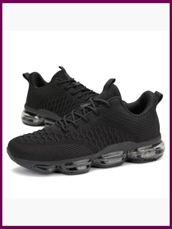 Men\'s Air Cushion Running Shoes Breathable Mesh Non Slip Athletic Sneakers main image 4